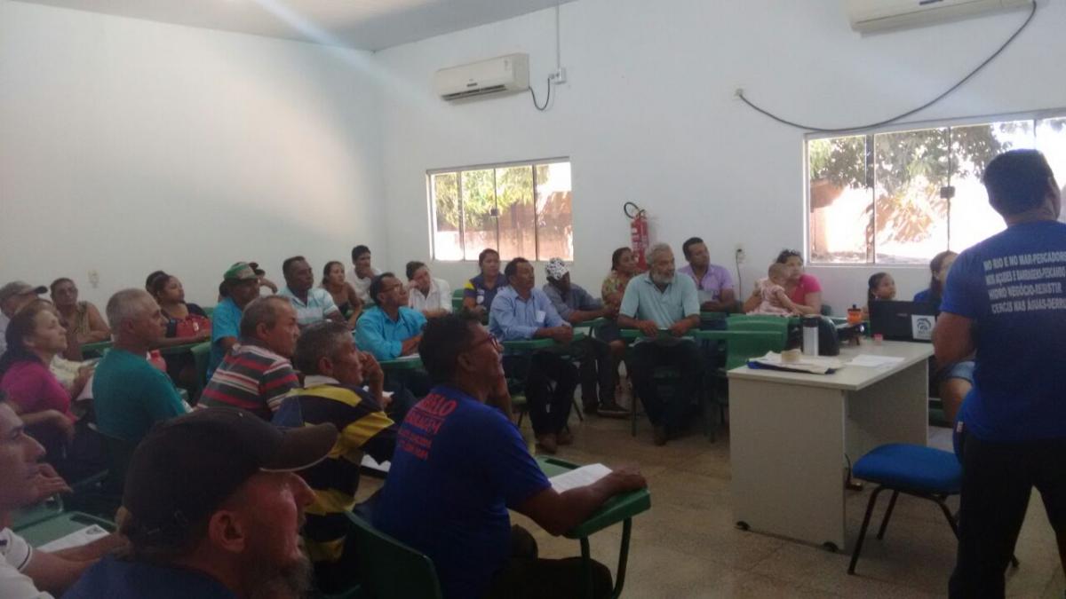 Pescadores participam de oficina sobre a Campanha pelo Território Pesqueiro no MT