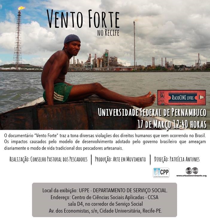 Vento Forte é exibido novamente em Recife